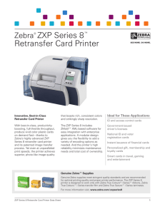 ZXP Series 8  Retransfer Card Printer Zebra