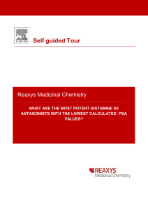 Self guided Tour Reaxys Medicinal Chemistry