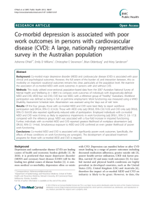 Co-morbid depression is associated with poor