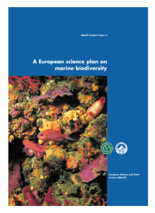 A European science plan on marine biodiversity EMaPS Position Paper 2