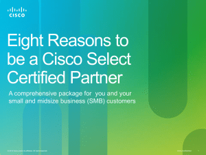 Eight Reasons to be a Cisco Select Certified Partner