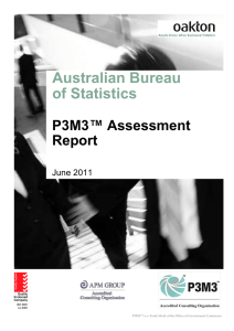Australian Bureau of Statistics  P3M3™ Assessment