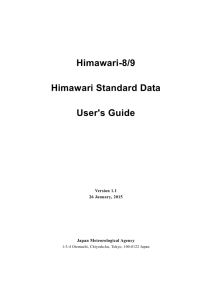 Himawari-8/9  Himawari Standard Data User's Guide