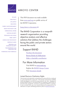 6 The RAND Corporation is a nonprofit from