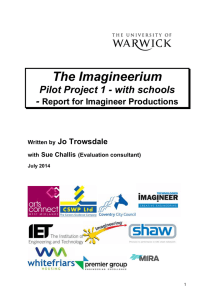 The Imagineerium Pilot Project 1 - with schools -