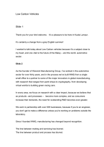 Low Carbon Vehicles Slide 1