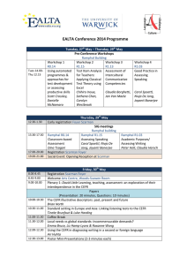 EALTA Conference 2014 Programme
