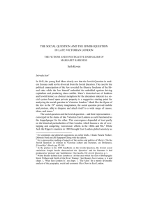 THE SOCIAL QUESTION AND THE JEWISH QUESTION IN LATE VICTORIAN LONDON