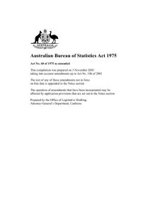 Australian Bureau of Statistics Act 1975