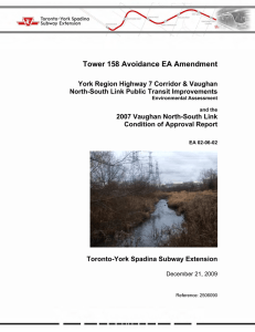 Tower 158 Avoidance EA Amendment