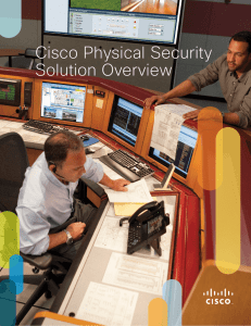 Cisco Physical Security Solution Overview