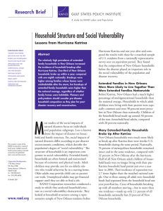 Household Structure and Social Vulnerability Research Brief