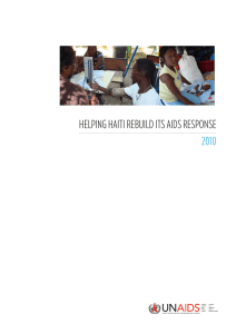 HELPING HAITI REBUILD ITS AIDS RESPONSE  2010