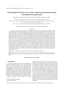 On the Radiative Properties of Ice Clouds: Light Scattering, Remote... and Radiation Parameterization