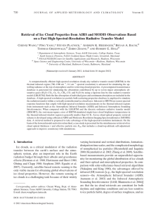 Retrieval of Ice Cloud Properties from AIRS and MODIS Observations... on a Fast High-Spectral-Resolution Radiative Transfer Model