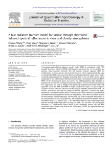 A fast radiative transfer model for visible through shortwave