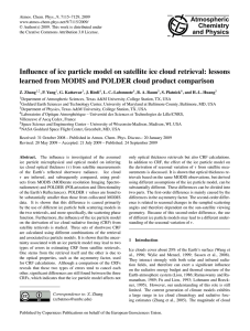 Atmospheric Chemistry and Physics