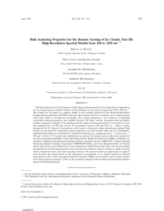 Bulk Scattering Properties for the Remote Sensing of Ice Clouds.... High-Resolution Spectral Models from 100 to 3250 cm