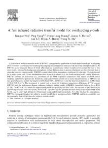 A fast infrared radiative transfer model for overlapping clouds Jianguo Niu