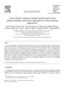 A fast infrared radiative transfer model based on the
