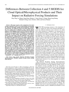 Differences Between Collection 4 and 5 MODIS Ice