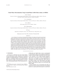 Cloud Phase Determination Using Ground-Based AERI Observations at SHEBA 701