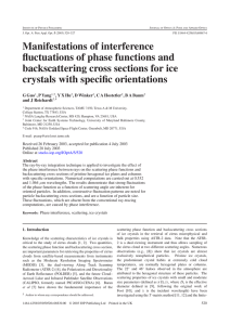 Manifestations of interference fluctuations of phase functions and