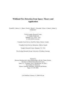 Wildland Fire Detection from Space: Theory and Application