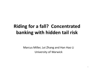 Riding for a fall?  Concentrated banking with hidden tail risk