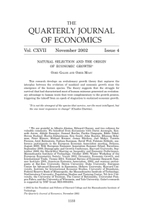 QUARTERLY JOURNAL OF ECONOMICS THE Vol. CXVII