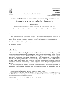 Income distribution and macroeconomics: the persistence of