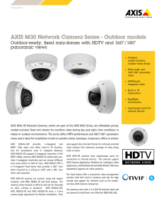 AXIS M30 Network Camera Series - Outdoor models panoramic views