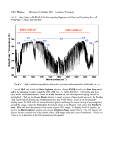 MUG Meeting       Afternoon 18...  Lab 1– Using Hydra in McIDAS-V for Interrogating Hyperspectral Data...