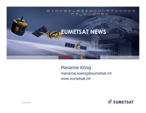 EUMETSAT NEWS Marianne König  www.eumetsat.int