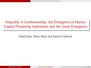 Inequality in Landownership, the Emergence of Human