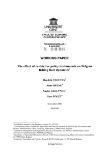 WORKING PAPER The effect of restrictive policy instruments on Belgian