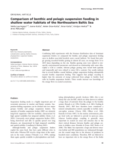 Comparison of benthic and pelagic suspension feeding in