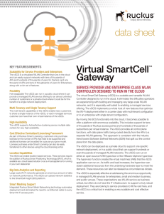 Virtual SmartCell  Gateway data sheet