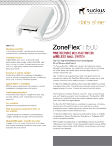ZoneFlex  H500 data sheet