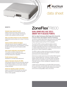 ZoneFlex  R600 data sheet