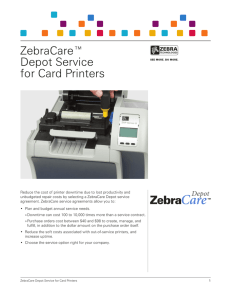 ZebraCare™ Depot Service for Card Printers