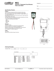 REG Regulator™ Illuminated Circuit Breaker/ Power Limit Switch