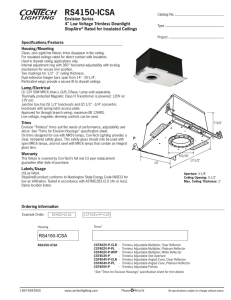 RS4150-ICSA Envision Series 4&#34; Low Voltage Trimless Downlight StopAire