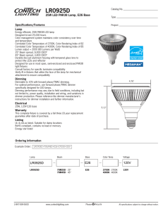 LR0925D 25W LED PAR38 Lamp, E26 Base