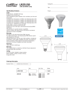 LR2515D 15W LED BR30 Lamp