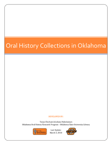 Oral History Collections in Oklahoma   