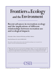 Frontiers Ecology Environment in