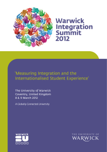 Warwick Integration Summit 2012