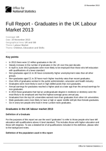 Full Report - Graduates in the UK Labour Market 2013 Key points