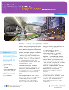 highway 7 west building a seamless transportation network